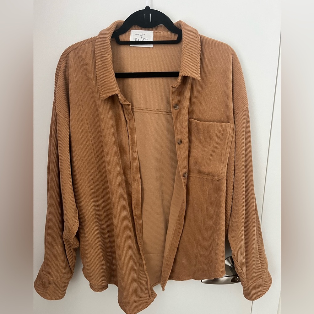 Corduroy Camel Button Down